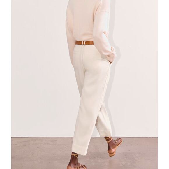 NWOT Everlane The Utility Pant in Buttersoft In Bone Size 16 - Picture 2 of 9